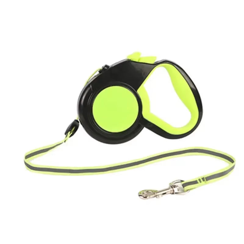 3M/5M/8Mretractable Dog Leash Nylon Extending Walking Reflective Leads Running Lead for Small Large Dogs with Dog Dispenser