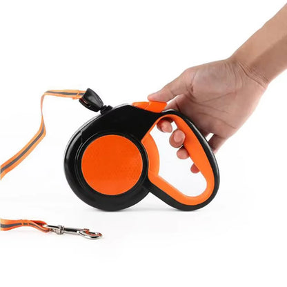 3M/5M/8Mretractable Dog Leash Nylon Extending Walking Reflective Leads Running Lead for Small Large Dogs with Dog Dispenser